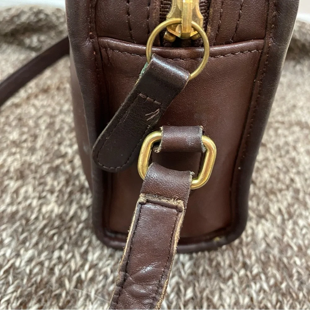 Vintage Coach Metropolis Zip Crossbody Shoulder Bag Mahogany - Picture 8 of 9